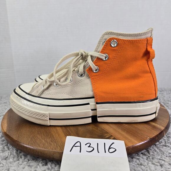 Converse Chuck Taylor 70 Hi 2-in-1 Feng Chen Wang Orange Ivory Y2K Daily Sneaker - Picture 1 of 13